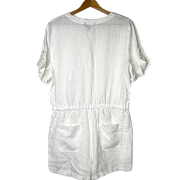 Lauren Ralph Lauren Linen Romper Sz 12 - Picture 2 of 9